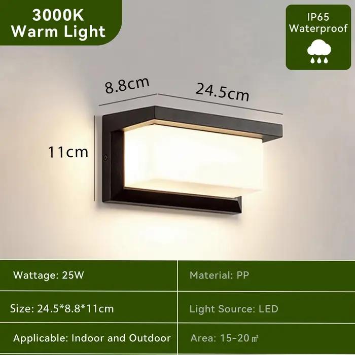 Mur LED étanche lumière 110V 220V pour voie extérieure escalier porche balcon jardin montage mural i
