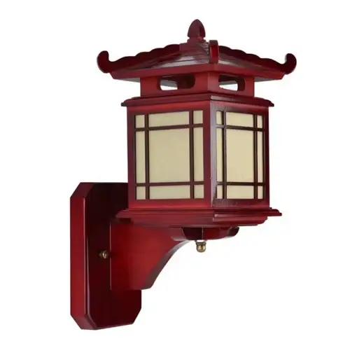 Applique murale en bois rétro chinois antique, luminaire vintage, applique murale pour restaurant, h