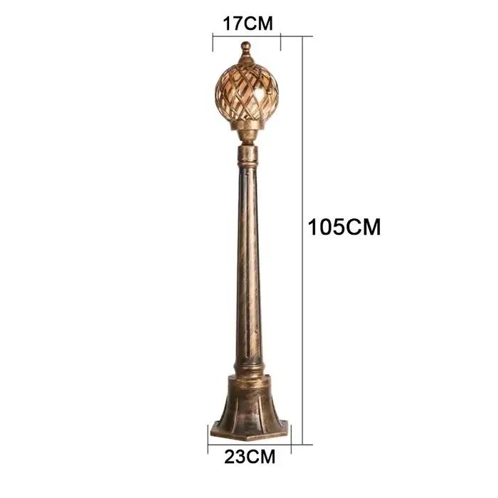 Lampe de pelouse extérieure communauté Style européen Tennis creux Villa pôle lampe jardin Villa cou