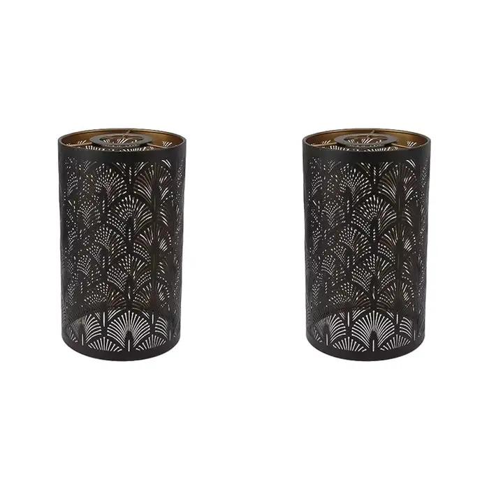 Abat-jour cylindrique en métal BSEVB-2X, abat-jour moderne ajouré E27 E26 pour chambre à coucher et 