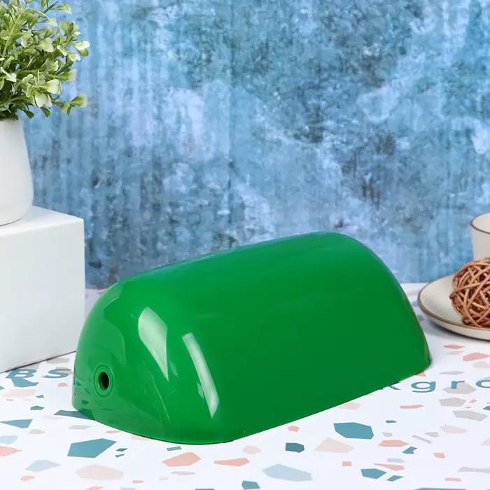 Couvercle de lampe bankers en verre, boîtier de remplacement, blanc ou vert, fournitures pour la mai