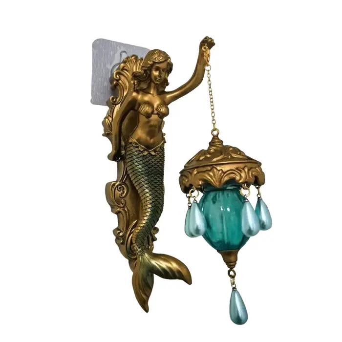 Lampe murale artistique sirène bohème, design nautique créatif, idéale pour la décoration intérieure
