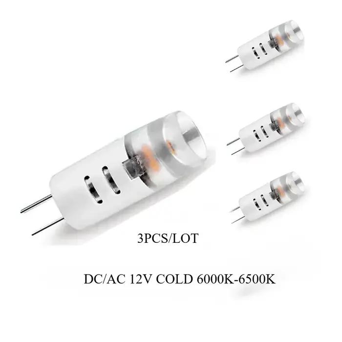 Melery G4 ampoule LED SMD2835 DC/AC12V Mini lampe halogène blanc chaud lumière du jour en céramique 