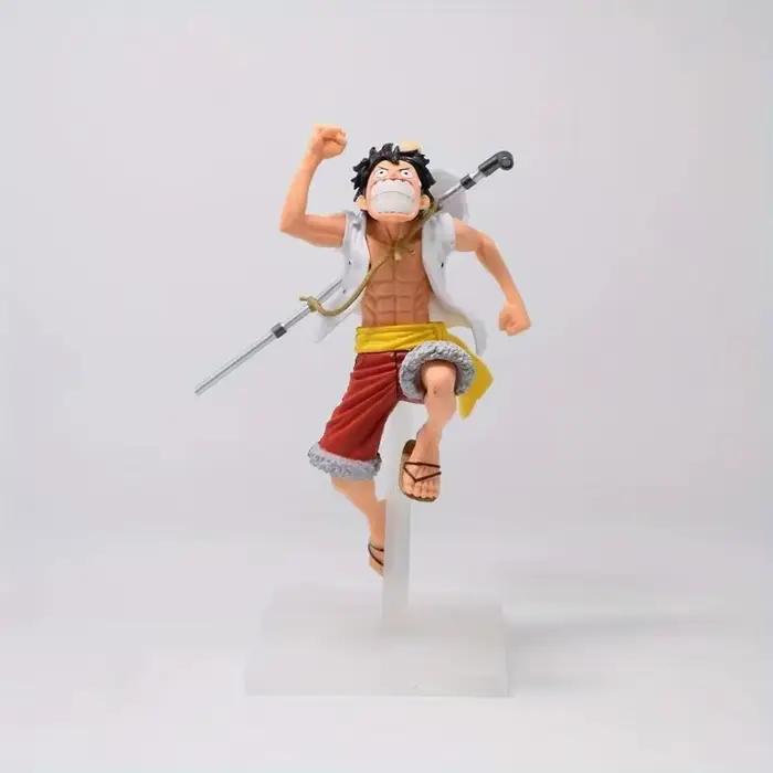 Figurine Anime One Piece de 17 cm, Luffy, Ace, Sabo, les trois frères, posture en course, modèle de 