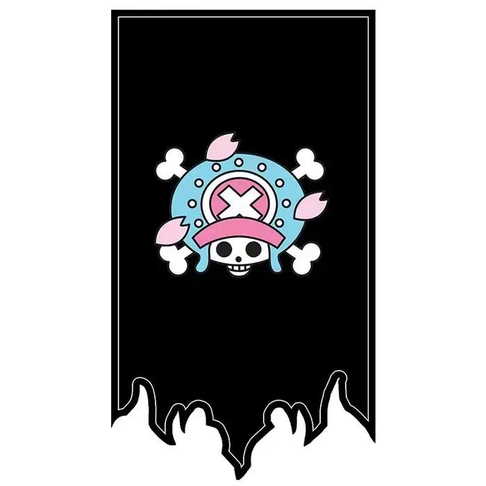 Drapeau d'anime One Piece Luffy Chopper Law Cosplay en polyester, drapeau de bateau pirate de dessin