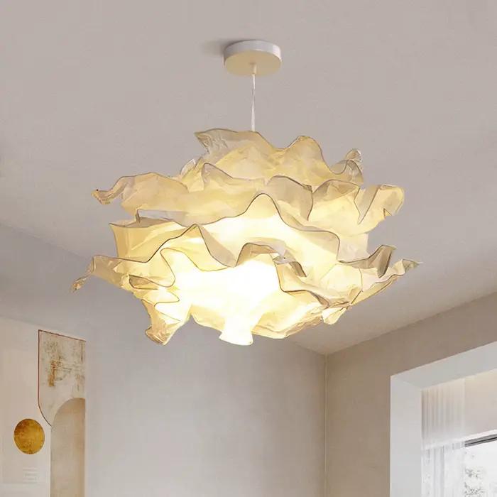 Art bricolage nuage abat-jour fleur lumière ombre papier plafond abat-jour décoration lustre pendent