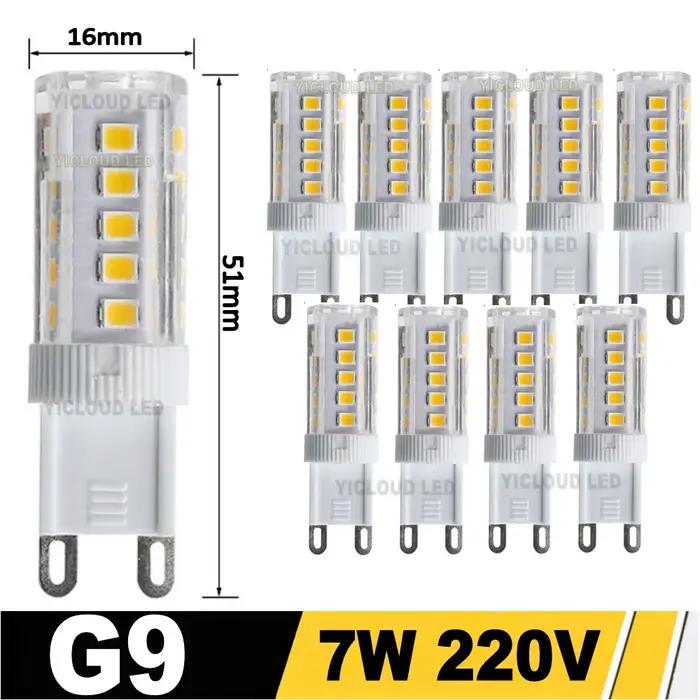 10 pièces G9 LED 18W 15W 12W 9W 7W AC 220V 230V 240V G9 lampe à LED ampoule LED SMD 2835 LED G9 lumi