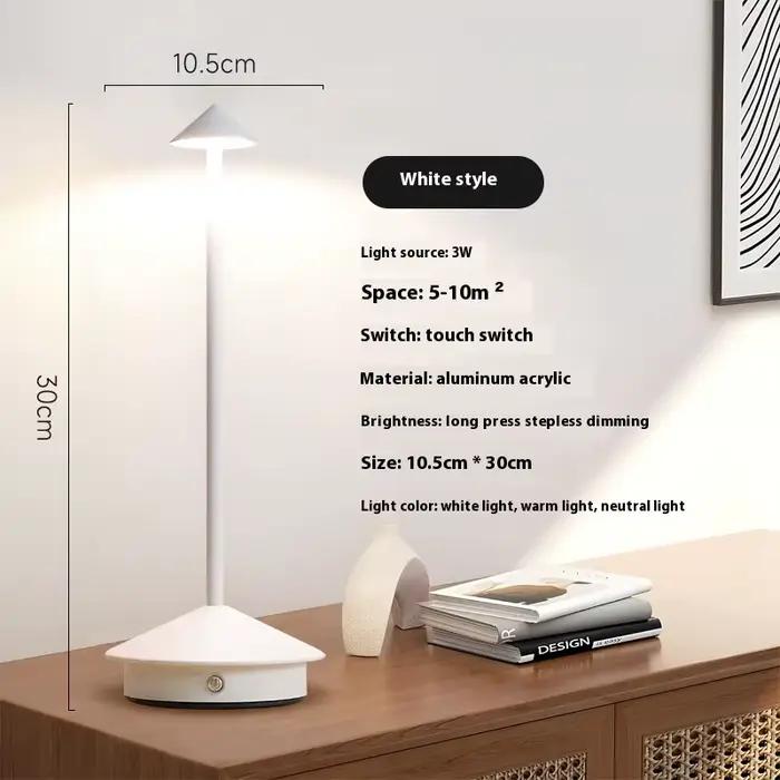 Lampe de Table Rechargeable salle à manger créative tactile Led hôtel Bar café Pina Pro lampe de Tab