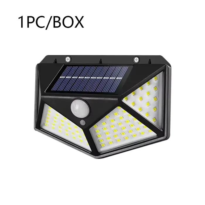 100LED lampe murale solaire lampe extérieure étanche capteur de mouvement solaire alimenté lumière d