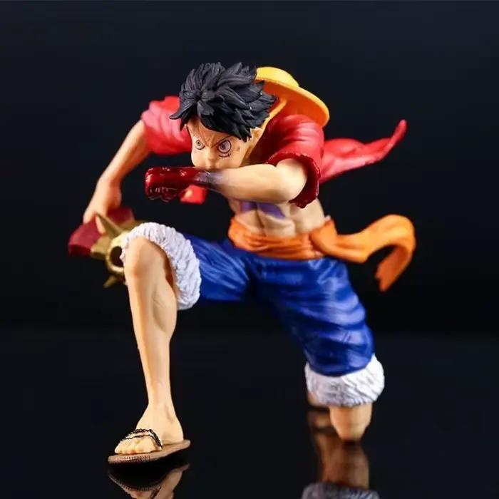 Anime une pièce Luffy figurine coup à genoux deux Styles poupée à collectionner décoration modèle jo