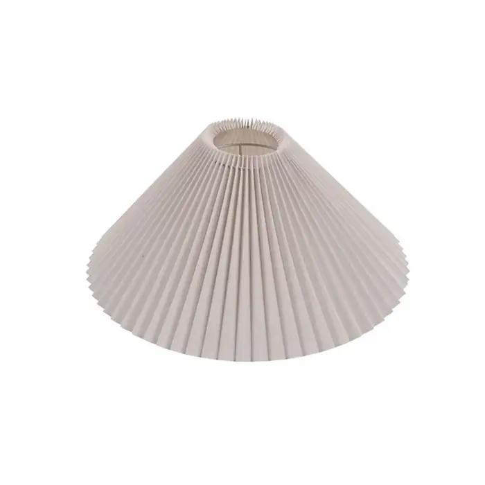 Abat-jour en tissu pour lampe de table, abat-jour moderne minimaliste pour lampadaire, abat-jour pli
