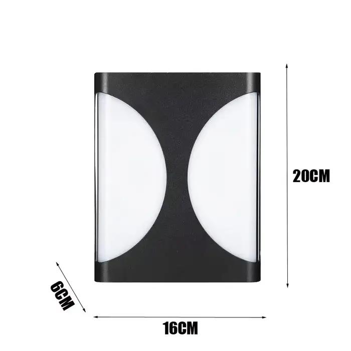 Applique murale LED moderne pour extérieur, étanche, pour porche, jardin, éclairage puissant pour co