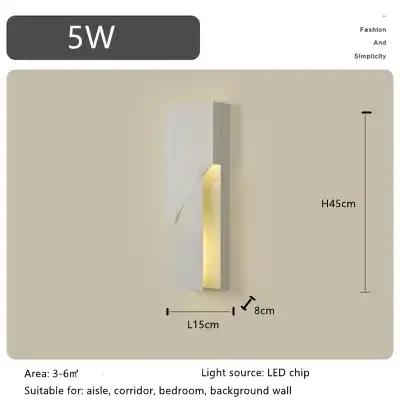 Lampe murale Led design italien, luminaire décoratif d'intérieur, idéal pour un arrière-plan, une al