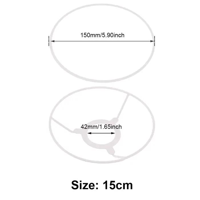 Abat-jour cylindrique Standard E27 15 - 40cm, cadres d'abat-jour Vintage pour bricolage, lampe de Ta