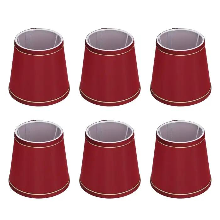 Abat-jour en tissu moderne à clipser, hauteur de 5.5 pouces, abat-jour pour lustre, abat-jour pour l