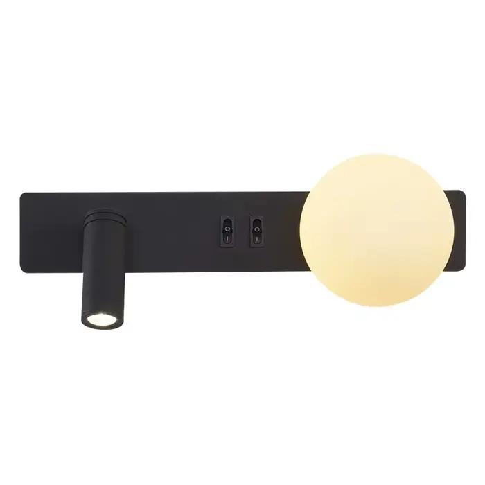 Lampe murale nordique moderne noir et blanc, simple, pour salon, canapé, décoration murale, lampe de