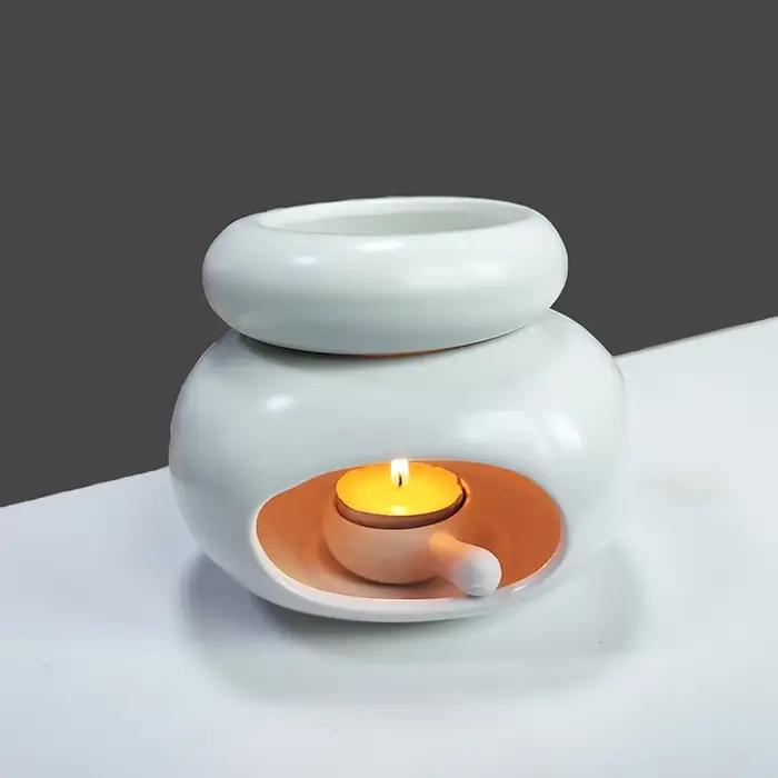 Porte-bougie chauffant 3 en 1, lampe de château essentielle, grande capacité séparée ci-après, Eva d