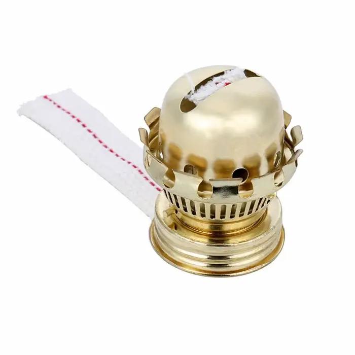 Tête de lampe à kérosène rétro en métal à l'ancienne, accessoires de noyau de lampe à huile en verre