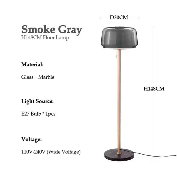 Lampe de sol en verre moderne et créative, éclairage décoratif simple pour canapé, lampe de chevet p