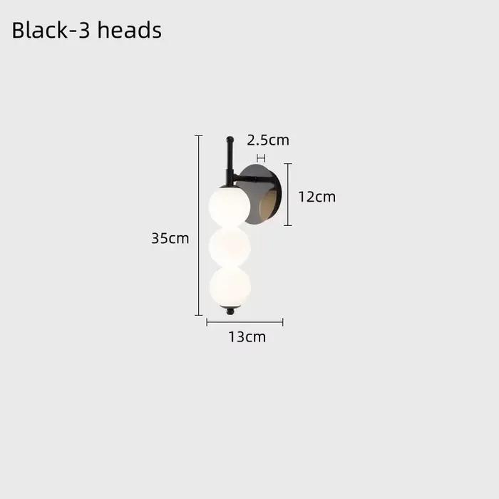 Lampe murale de chevet, style nordique moderne et minimaliste, lampe en verre pour couloir, salon, l