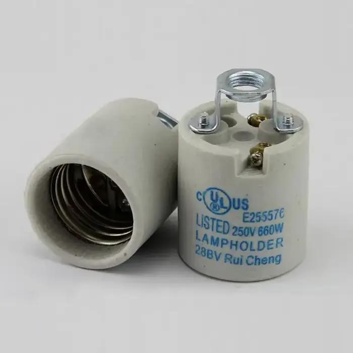 Base de lampe en céramique, support de lampe, haute résistance aux températures, Inda, 10 pièces