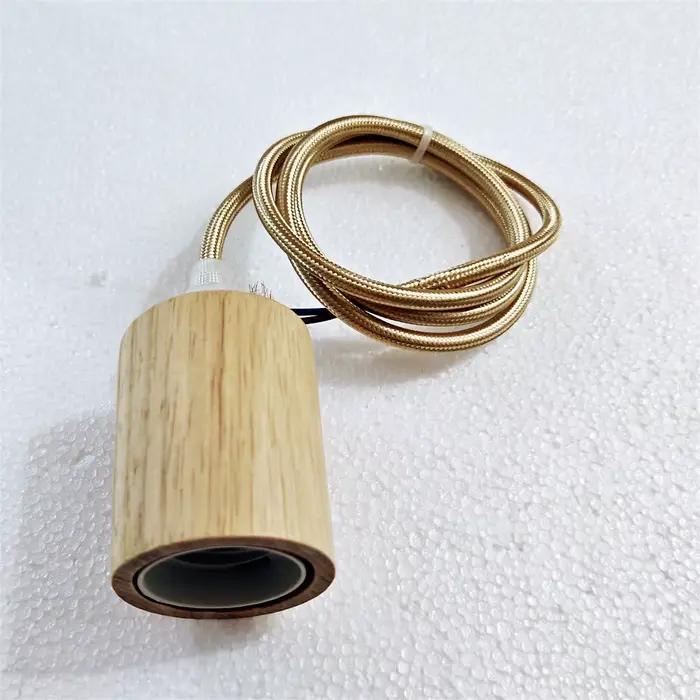 Base de lampe en bois E27, support de lampe, lampe suspendue en bois Simple pour chambre à coucher, 
