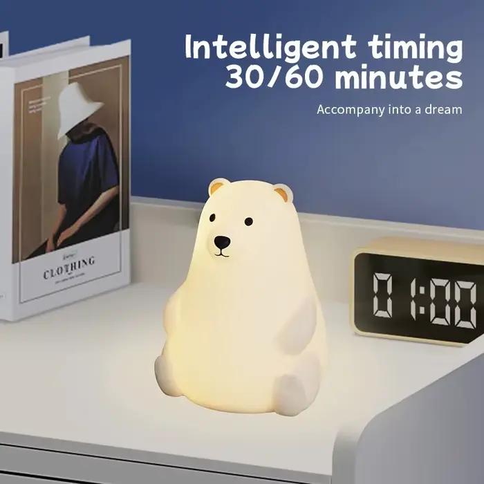 Lampe LED en silicone licorne mignonne pour enfants, rechargeable par USB, décoration de chambre à c