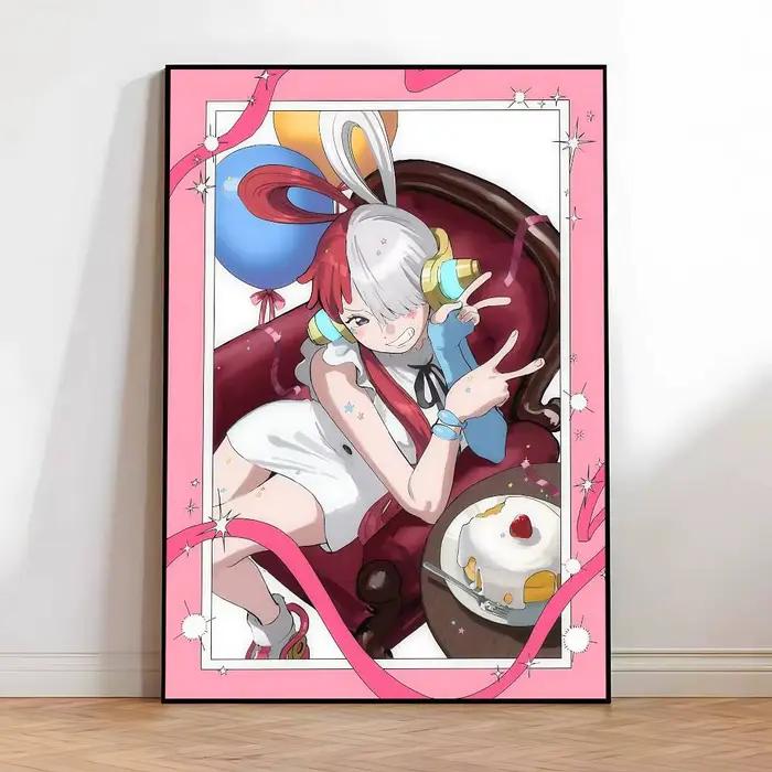 Affiches Anime One Piece Uta, impression HD, décoration murale Vintage, pour la maison, la salle d'é