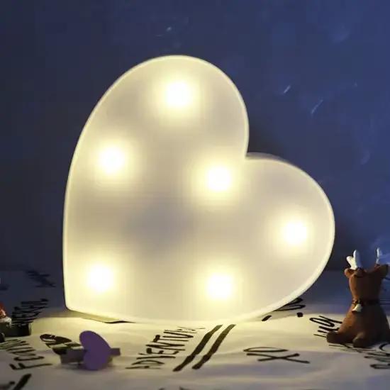 Proposition romantique de Saint-Valentin 3D AMOUR LED lettre signe veilleuse coeur chapiteau lampe d
