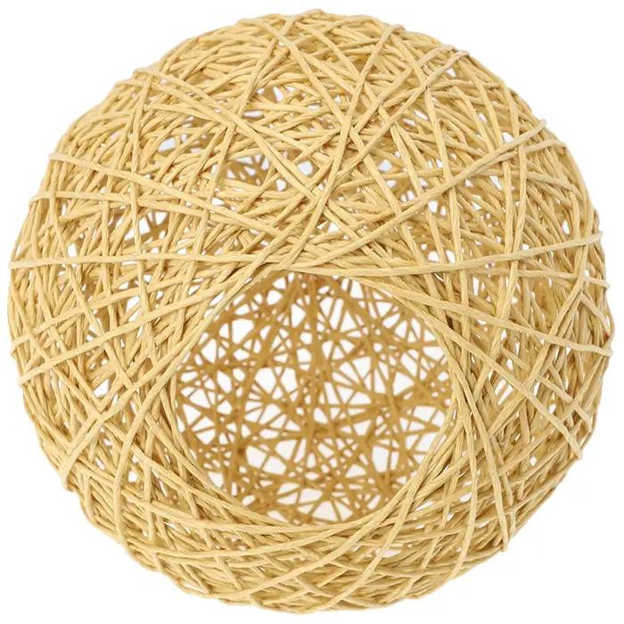 Abat-jour rustique, Style Simple pour plafond, couverture de Restaurant, ampoules tissées