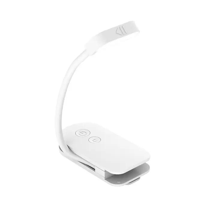 Lampe de lecture à pince LED, Rechargeable par USB, 3 températures de couleur, parfaite pour la lect