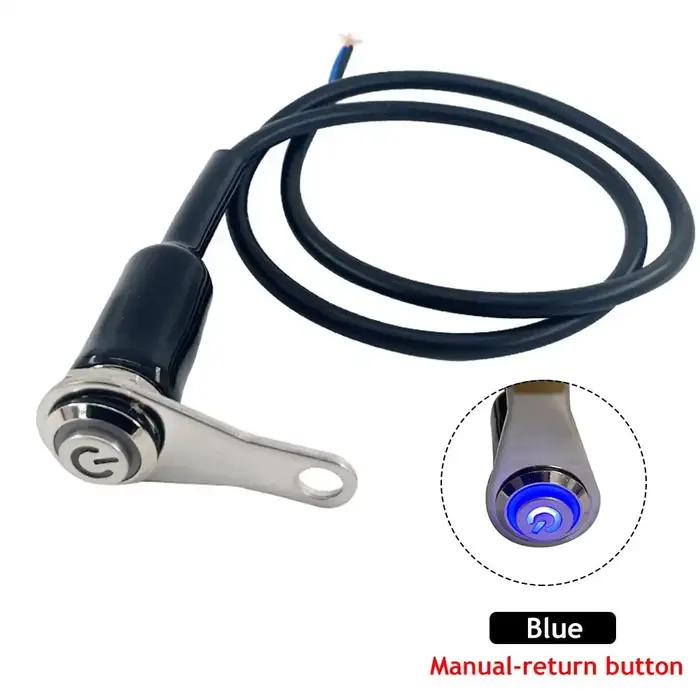 LED Motorcycle Switch ON+OFF Handlebar Mount Aluminum Alloy Waterproof 12V Fog Light Lamps Motorbike
