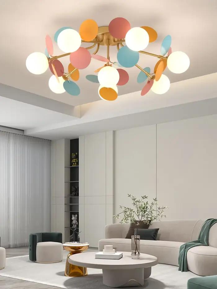 Lustre coloré Suspension
