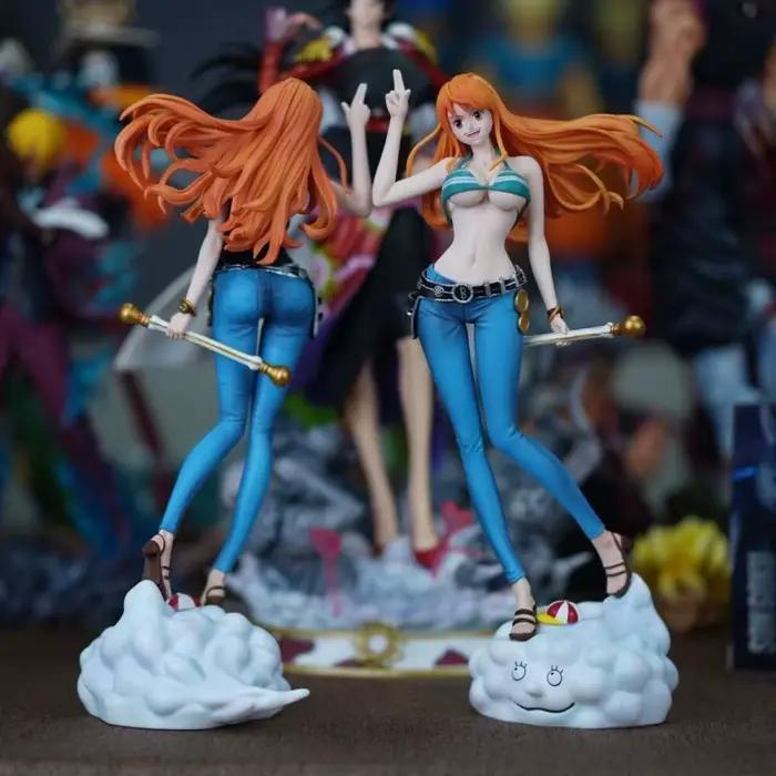Figurines d'anime une pièce C2 Nami Figurine 25 cm/9.84 pouces PVC Statue Nami Figurine Collection modèle ornement jouet pour cadeaux