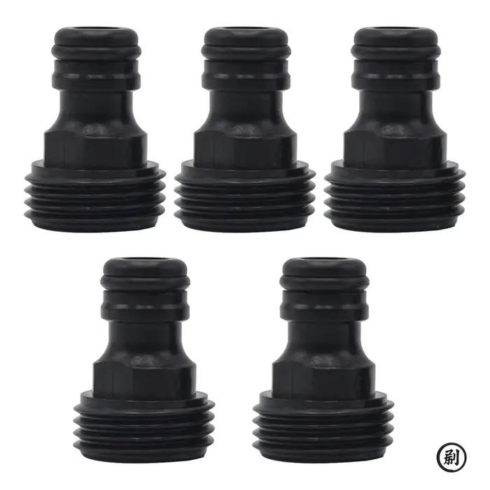 Raccords filetés Joint fileté hydraulique jardin plastique raccord rapide tuyau d'eau 1/2 pouces 5 pièces adaptateur de robinet