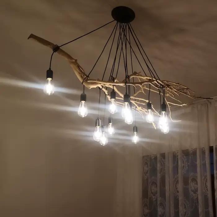 Lampe à suspension rétro bricolage Base