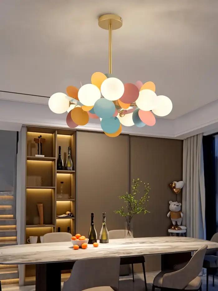Lustre coloré Suspension