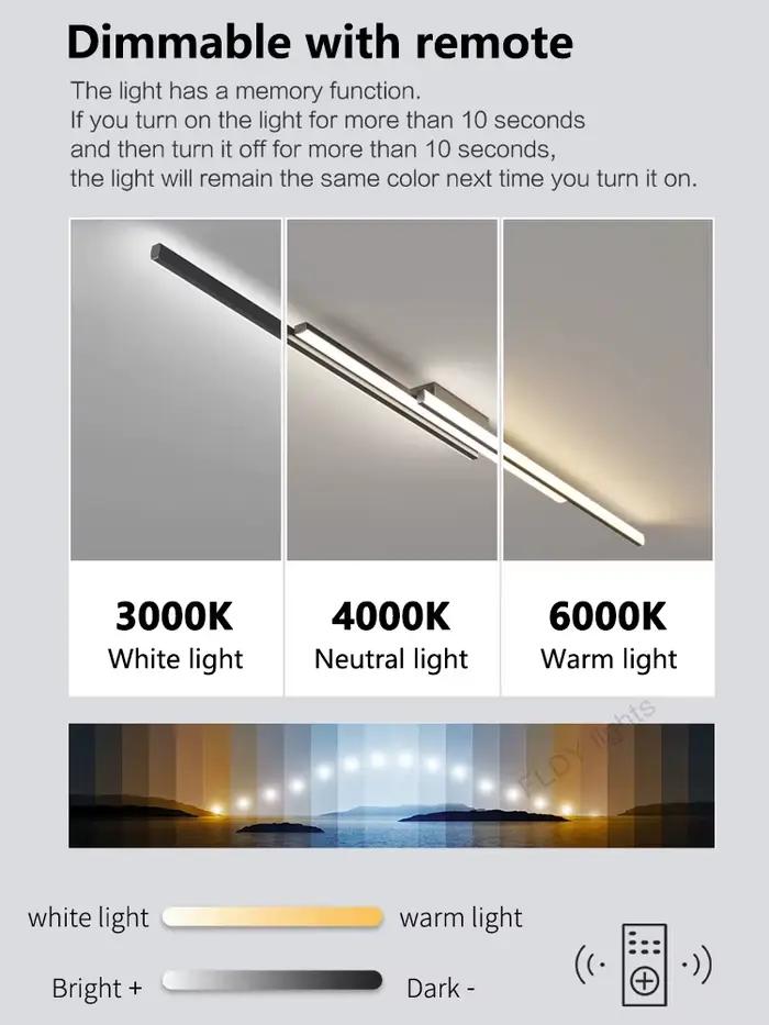 Plafonnier LED au Design Moderne