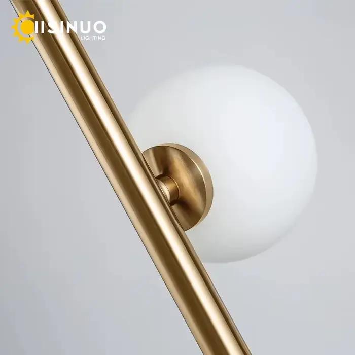 Lampadaire de salon haricots magiques boule ronde en verre lampe de chevet H165cm 9 têtes luminaire pour la décoration intérieure de la maison