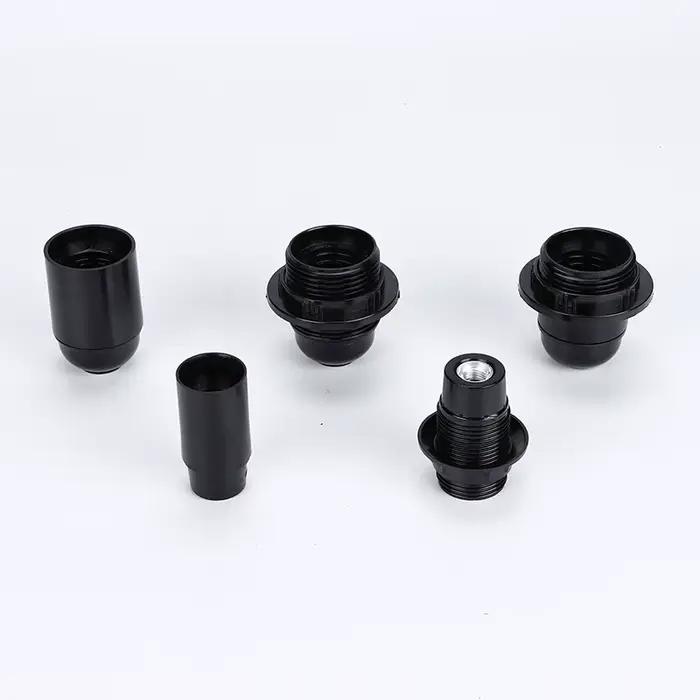 Support de lampe en bakélite autobloquant noir E27