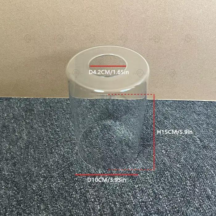 Abat-jour cylindrique en verre transparent/ambre/gris fumée E27/E26 remplace les lampes suspendues