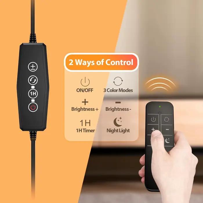 Lampe de bureau LED à intensité variable avec pince