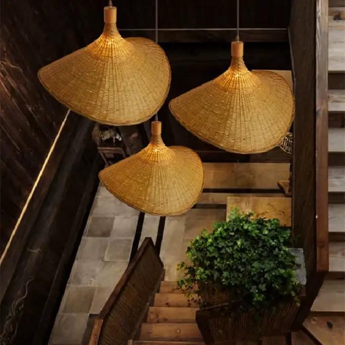 ‌ ‌ Lampe suspendue en soie bohème