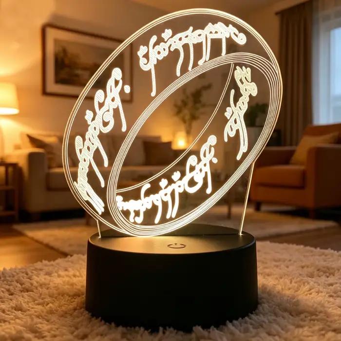 Lampe de nuit LED 3D Seigneur des Anneaux