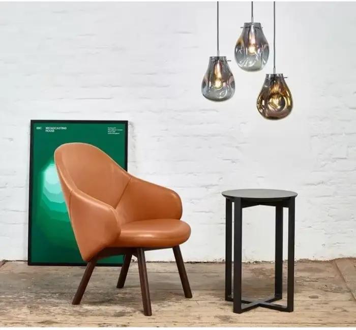 Lustre en verre coloré de design italien