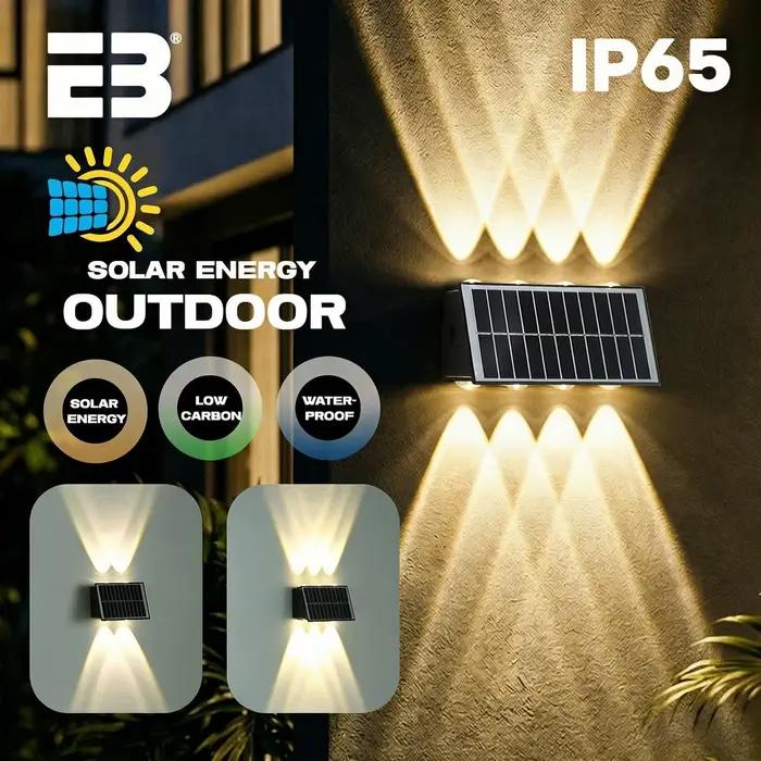 Lampe solaire murale extérieure IP65 étanche