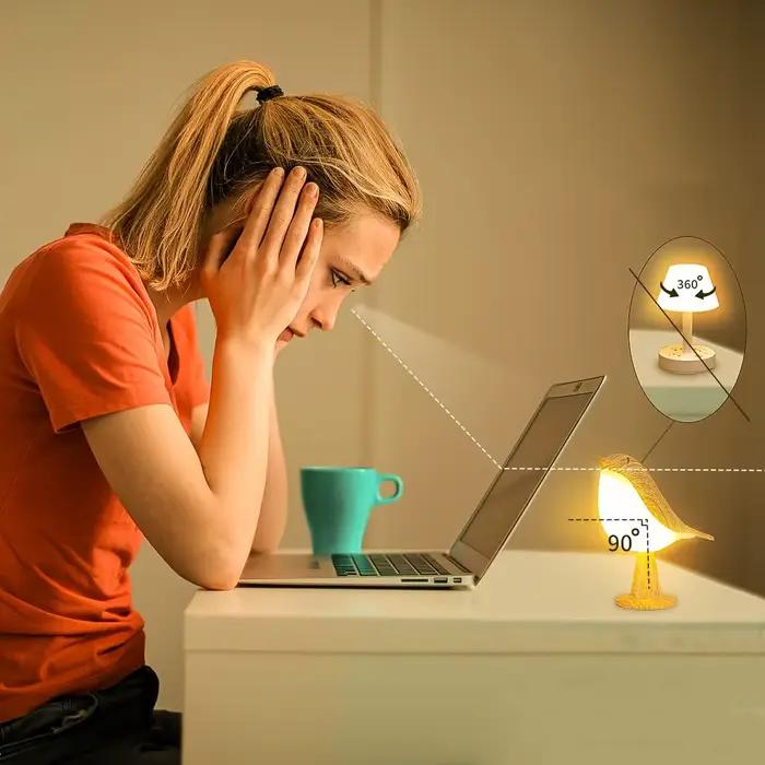Lampe LED pour oiseaux à commande tactile