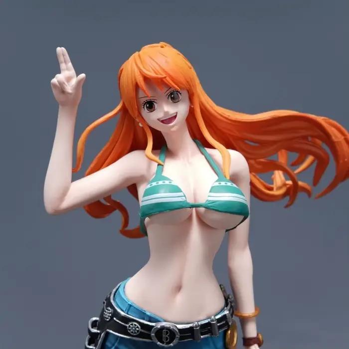 Figurines d'anime une pièce C2 Nami Figurine 25 cm/9.84 pouces PVC Statue Nami Figurine Collection modèle ornement jouet pour cadeaux