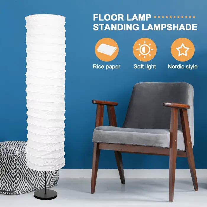 Lampe papier sol abat-jour lanterne