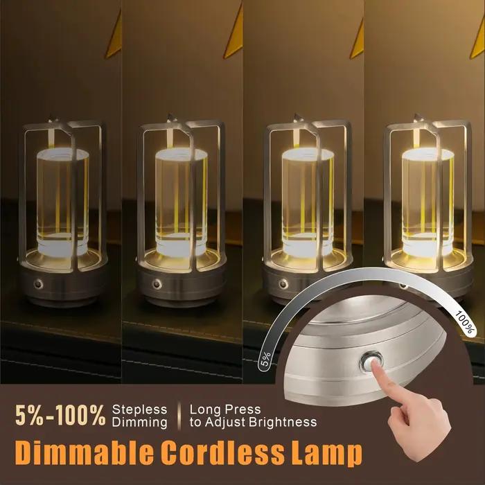 Lampe de table LED sans fil FPOO rechargeable